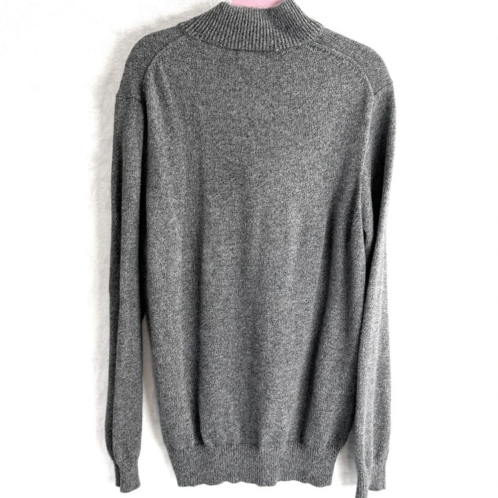 Polo Ralph Lauren Qtr Zip Pullover Mens L Tall Dark Gray